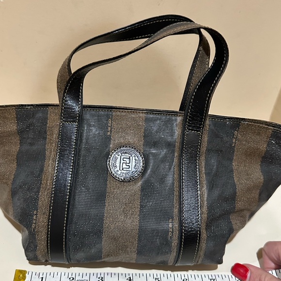 Vintage Fendi Roma Pequin FF Mini Tote Bag - Picture 11 of 12